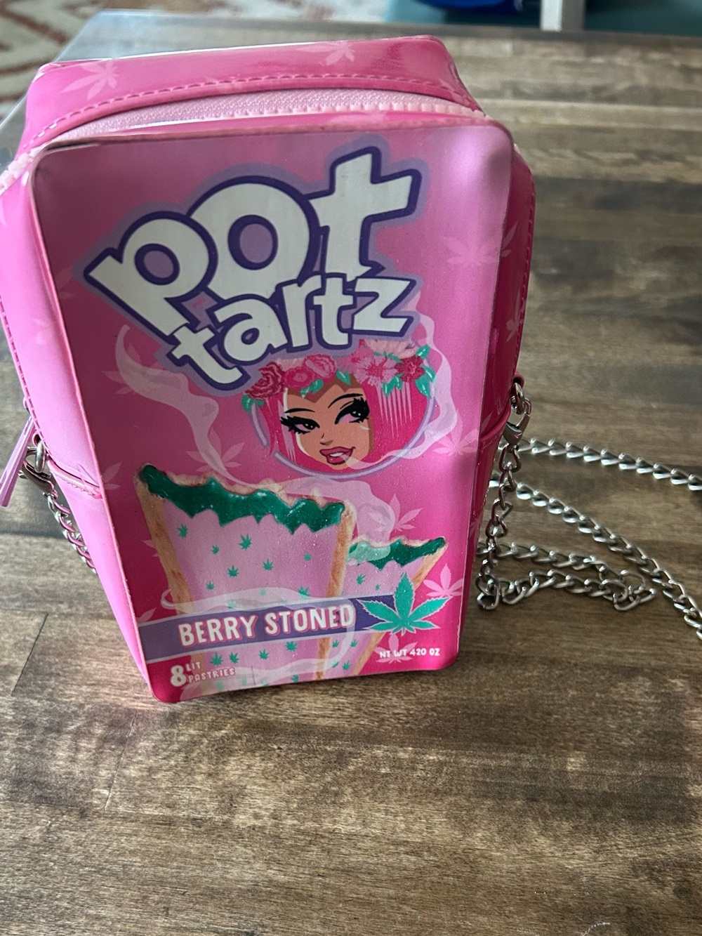 Dolls Kill Pink 'Pot Tartz' Crossbody Bag